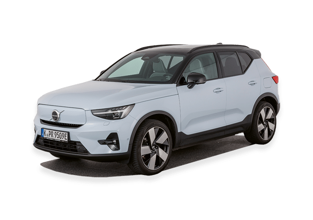 Volvo-merkkinen sähköauto.